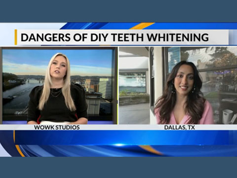 Dr. Reddy live on WOW13 discussing the dangers of DIY teeth whitening